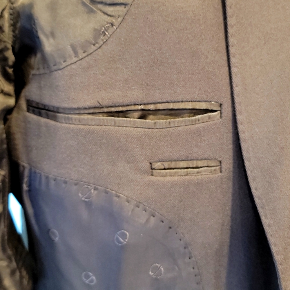 Christian Dior Charcoal Grey Suit Jacket - Picture 11 of 13